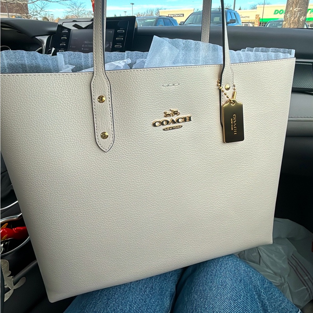 White Coach Tote Bag!